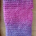 Mitenki różowo - fioletowe