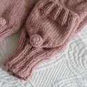 Różowe rękawiczki Flap