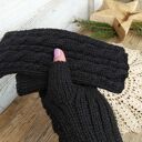 Mitenki, rękawiczki bez palców - Czarne