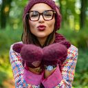 Rękawiczki MERINO “Bordo”