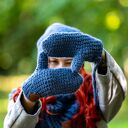 Rękawiczki MERINO “Ciemny niebieski”