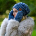 Rękawiczki MERINO “Ciemny niebieski”