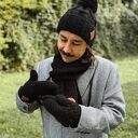 Męskie rękawiczki MERINO “Czarne”