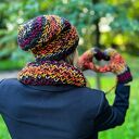 Rękawiczki MERINO 50%- Ciemna jesień”