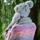 Rękawiczki MERINO “Wybielony szary”