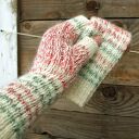 Mitenki Candy, z długim mankietem, kolorowe rękawiczki z cieplutkiej wełny