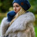 Rękawiczki MERINO “Ciemny niebieski”