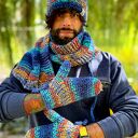 Męskie rękawiczki MERINO 50%- Górski potok”