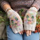 Mitenki „Kolorowy Kot” - rękodzieło z charakterem 🌈 Rękawiczki prezent handmade