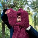 Męskie rękawiczki MERINO “Bordo”