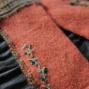 Mitenki z wełny merino, moheru i jedwabiu - ręcznie szydełkiem The Wool Art