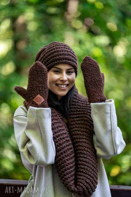 Rękawiczki MERINO “Brąz”