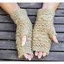 pomysł na prezenty świąteczneBeżowe mitenki/rękawiczki bez palców/mitenki w warkocze/rękawiczki na jesień zimę