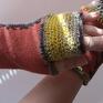 Rękawiczki - szyte ręcznie kolorowe mitenki