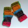 mitenki rękawiczki na drutach