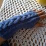 rękawiczki niebieski mitenki w kolorze blue
