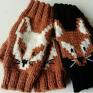 mitenki na drutach rękawiczki na liski/rękawiczki bez palców/ręcznie na jesień zimę liski