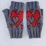 rękawiczki: damskie serca