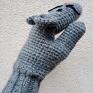 rękawiczki zimowe myszki/jednopalczaste rękawice/ damskie