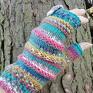 Eve Made Art kolorowe mitenki/rękawiczki bez palców/damskie rękawiczki na jesień damskie