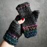 rękawiczki: mitwnki - prezent na drutach