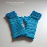 The Wool Art: rękawiczki mitenki - zimowe wełniane