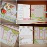 album zielone dziecięcy na prezent - chrzciny, roczek, urodziny scrapbooking albumy