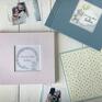 Pastelowy album dla dziecka 21x21 scrapbooking albumy narodziny