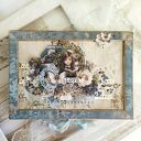 Niebieski Album w Pudełku dla Dziewczynki - Ręcznie Robiona Pamiątka na Lata