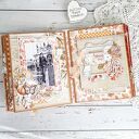 Ręcznie robiony album scrapbookingowy na zdjęcia i wspomnienia