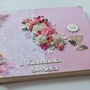 scrapbooking albumy ręcznie robione album na komunię dla dziewczynki