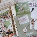 Journal muzyczny w stylu retro - ręcznie robiony album dla nastolatki