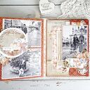 Ręcznie robiony album scrapbookingowy na zdjęcia i wspomnienia