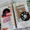 Journal muzyczny w stylu retro - ręcznie robiony album dla nastolatki