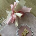 Album z misiem dla dziewczynki - prezent na Baby Shower