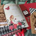 🎩🗝️❤️ Alicja w krainie czarów Album na zdjęcia/ wykonany ręcznie