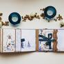 Elegancki album na zdjęcia w stylu zimowym - scrapbooking pamiątka