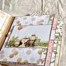 brązowe scrapbooking albumy dziecięcy album na zdjęcia pamiątka dla dziecka