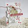 Vairatka Handmade pomysł na prezenty boże narodzenie z bombką - scrapbooking kartka świąteczna