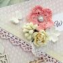 różowe scrapbooking kartki chrzest na św. niewinność