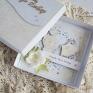 Vairatka Handmade scrapbooking kartki z białą szatką święty chrzest chłopca