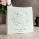 Personalizowana pamiątka chrztu, kartka z pudełkiem i kopertą 56