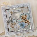 Kartka na narodziny dziecka, gratulacje, chrzest "The Baby" GOTOWA