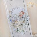 Kartka body na chrzest, roczek, narodziny "Cherished Memories" GOTOWA