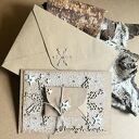Ręcznie robiony zestaw 2 kartek bożonarodzeniowych z kopertką na opłatek