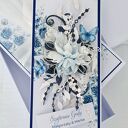 Kartka w pudełku „Szafirowe Gody” - 45 lat razem, dedykacja