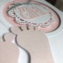 Baby Shower - Oczekiwanie na Maluszka! Kartka z kopertą dla dziewczynki