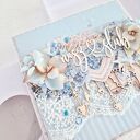 Romantyczna kartka ślubna z prezentem - ręcznie robiona (scrapbooking)