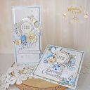 Kartka komunijna, Pamiątka Pierwszej Komunii, prezent "Sapphire2" GOTOWA