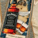 Elegancka kartka dla dżentelmena - whisky & denim, w pudełku, personalizacja